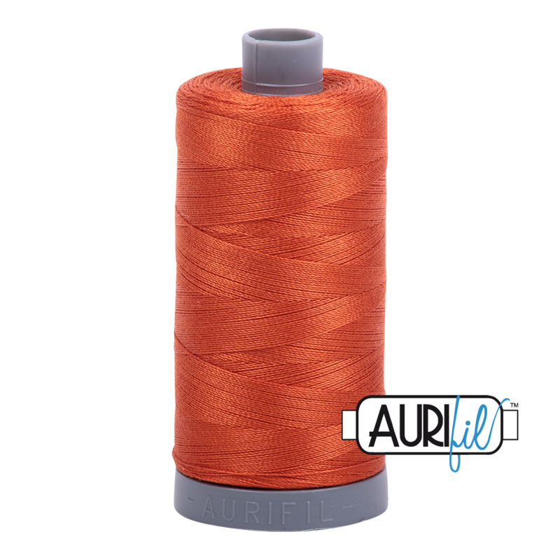 Col. #2240 Rusty Orange - Aurifil 28 Weight Col. #2240 Rusty Orange - Aurifil 28 Weight