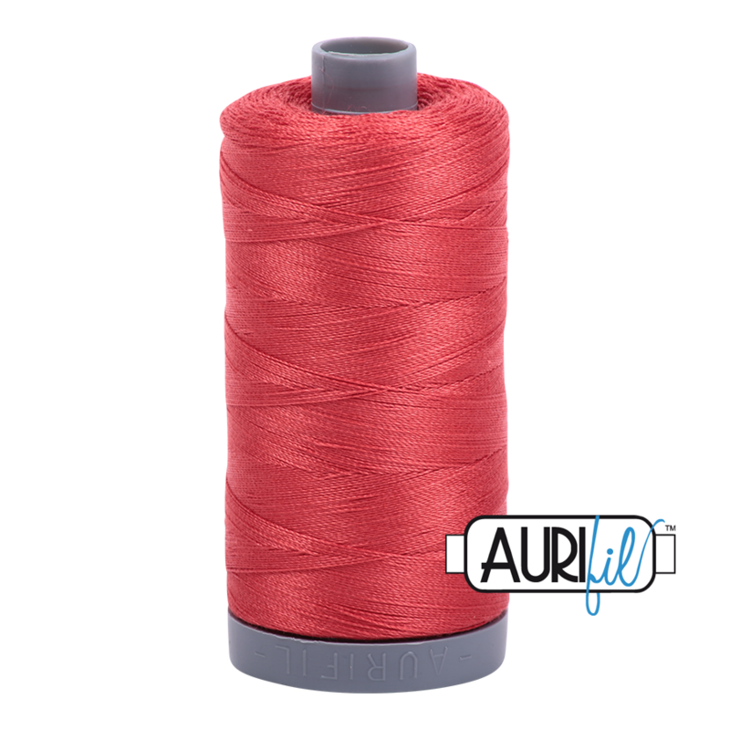 Col. #2255 Dark Red Orange - Aurifil 28 Weight Col. #2255 Dark Red Orange - Aurifil 28 Weight