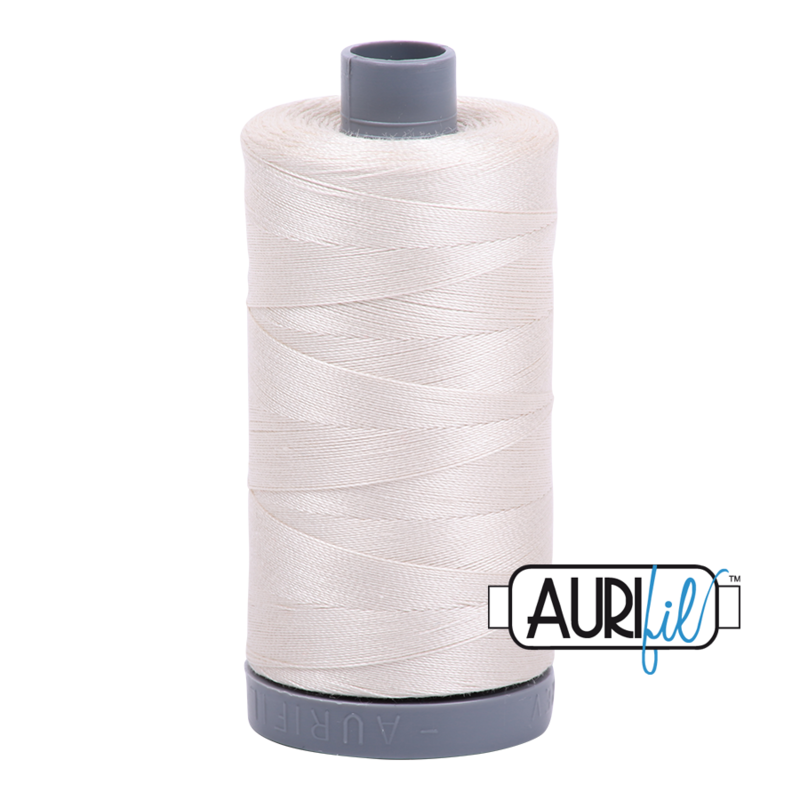 Col. #2309 Silver White - Aurifil 28 Weight Col. #2309 Silver White - Aurifil 28 Weight