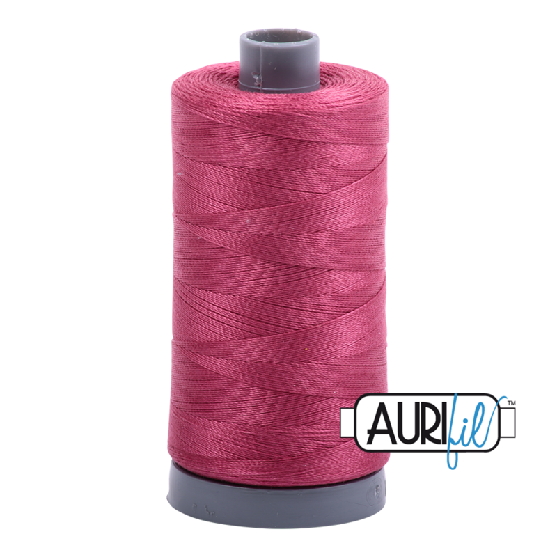 Col. #2455 Medium Carmine Rose - Aurifil 28 Weight Col. #2455 Medium Carmine Rose - Aurifil 28 Weight