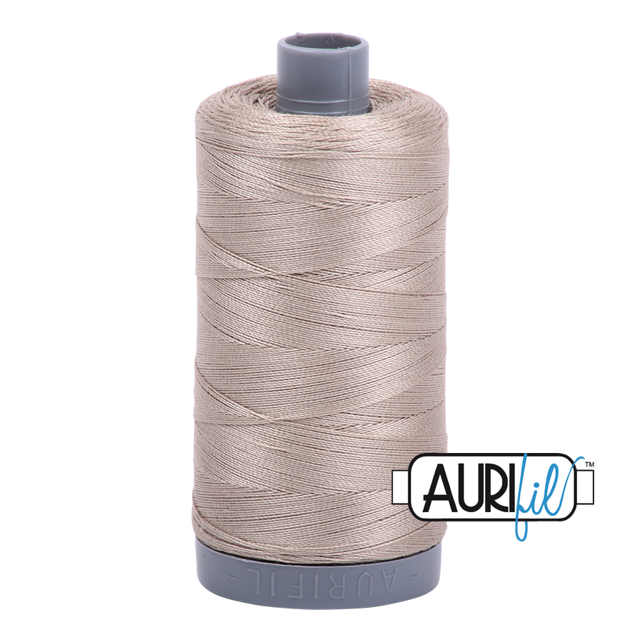 Col. #5011 Rope Beige - Aurifil 28 Weight
