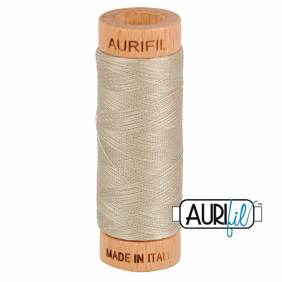 Col. #5011 Rope Beige - Aurifil 80 Weight