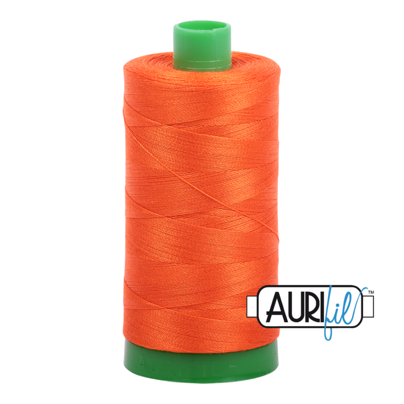 Col. #1104 Neon Orange - Aurifil 40 Weight Col. #1104 Neon Orange - Aurifil 40 Weight
