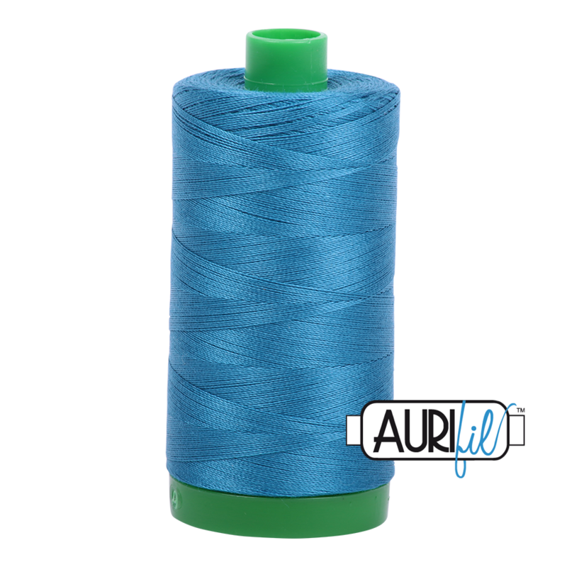 Col. #1125 Medium Teal - Aurifil 40 Weight Col. #1125 Medium Teal - Aurifil 40 Weight