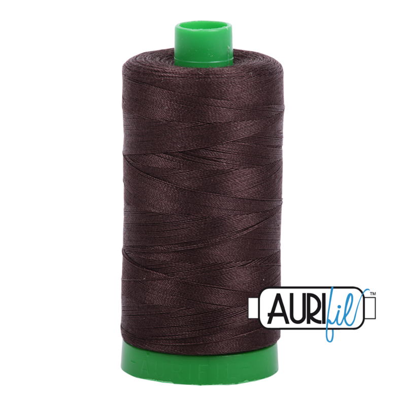 Col. #1130 Very Dark Bark - Aurifil 40 Weight Col. #1130 Very Dark Bark - Aurifil 40 Weight