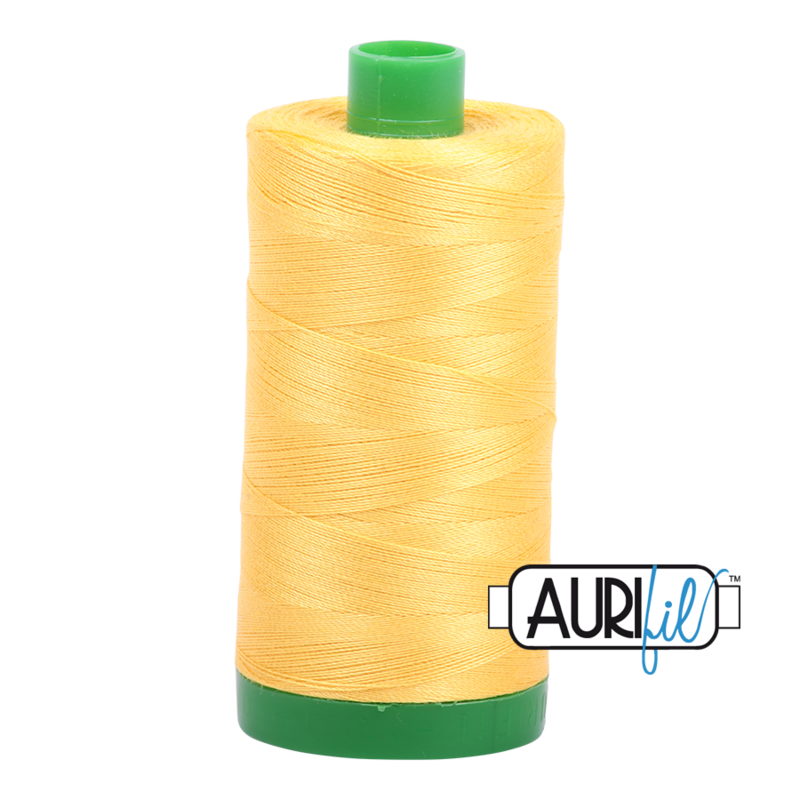 Col. #1135 Pale Yellow - Aurifil 40 Weight Col. #1135 Pale Yellow - Aurifil 40 Weight