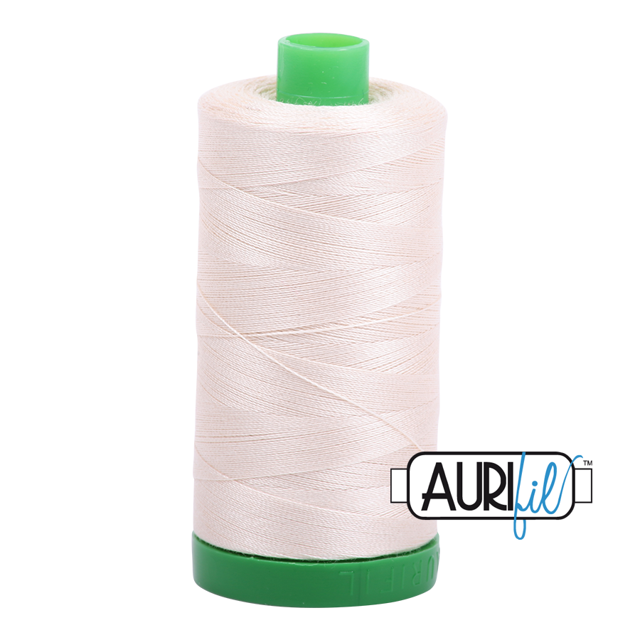 Col. #2000 Light Sand - Aurifil 40 Weight