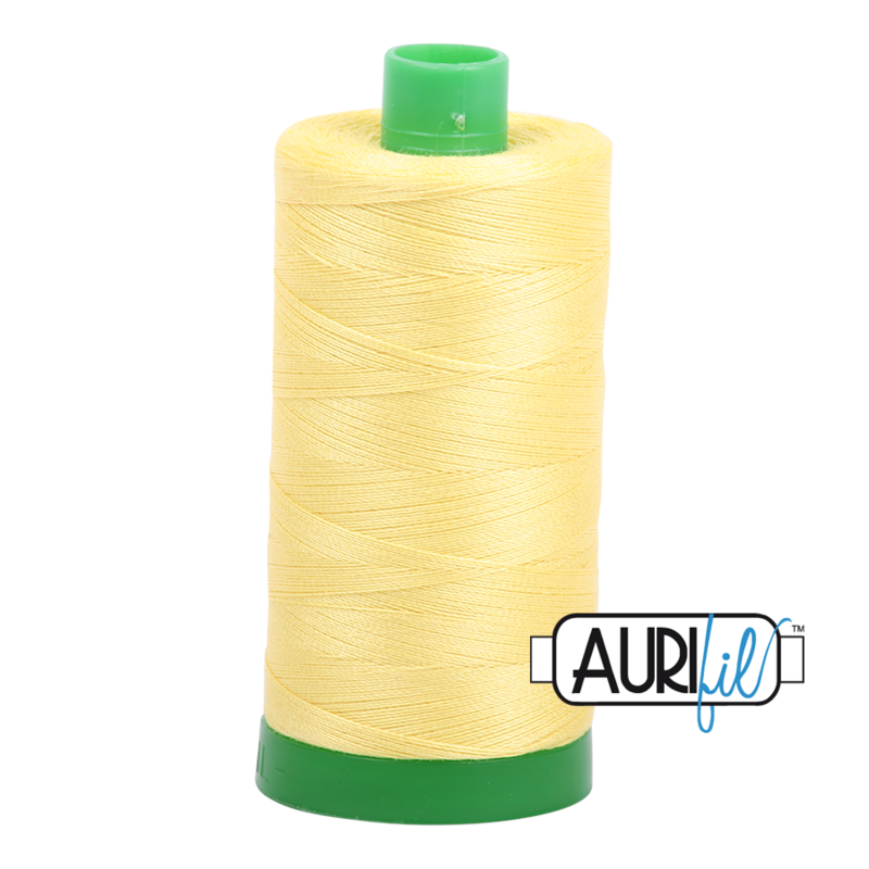 Col. #2115 Lemon - Aurifil 40 Weight Col. #2115 Lemon - Aurifil 40 Weight