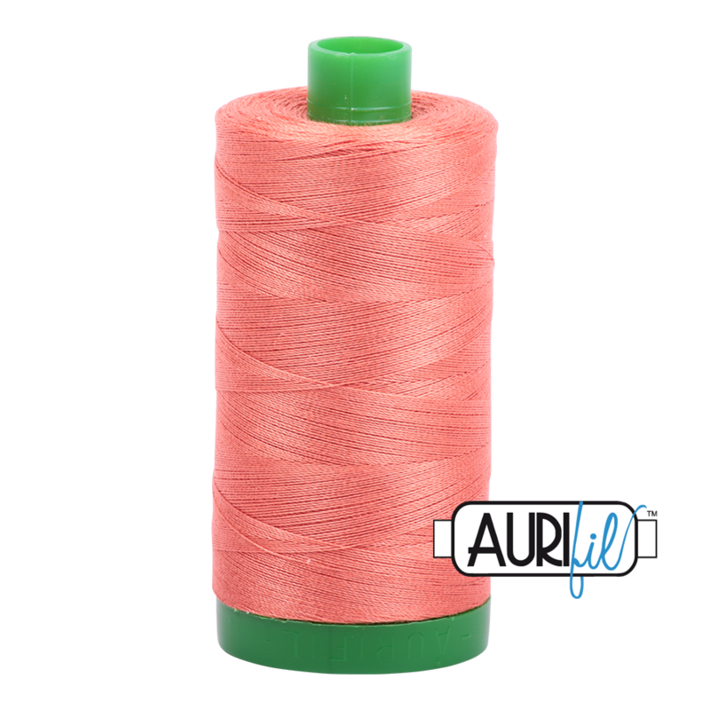 Col. #2225 Salmon - Aurifil 40 Weight Col. #2225 Salmon - Aurifil 40 Weight