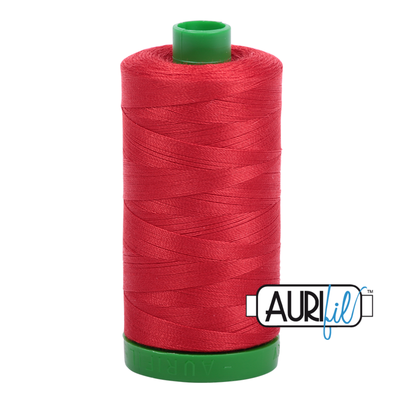 Col. #2265 Lobster Red - Aurifil 40 Weight Col. #2265 Lobster Red - Aurifil 40 Weight