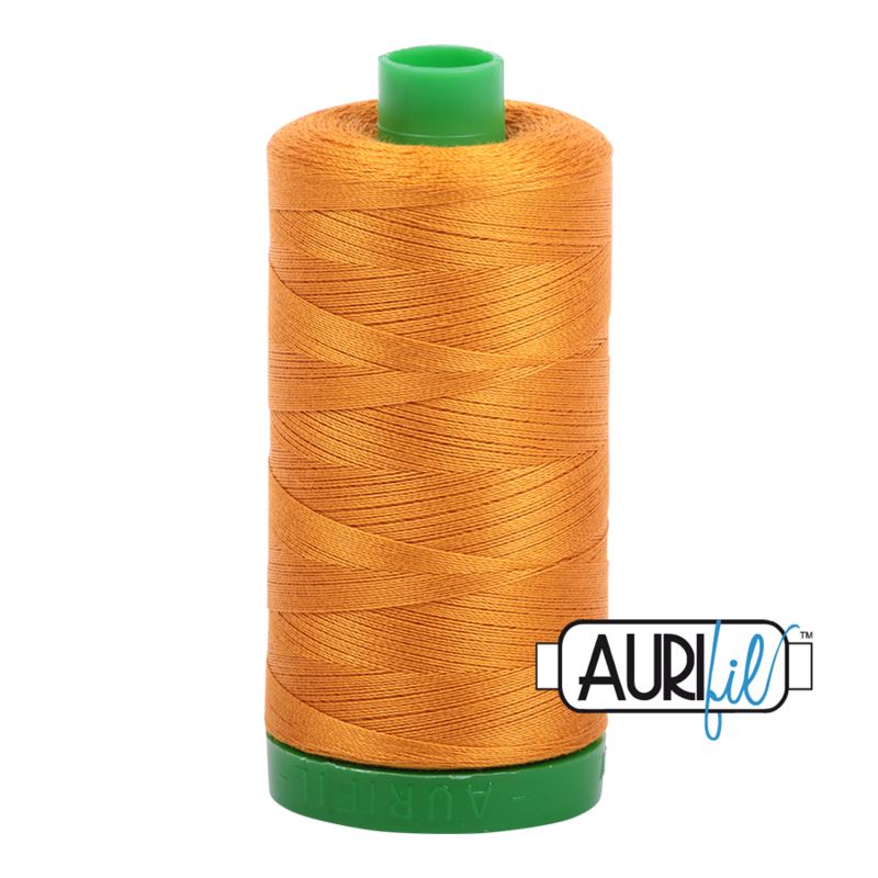 Col. #2145 Yellow Orange - Aurifil 40 Weight Col. #2145 Yellow Orange - Aurifil 40 Weight