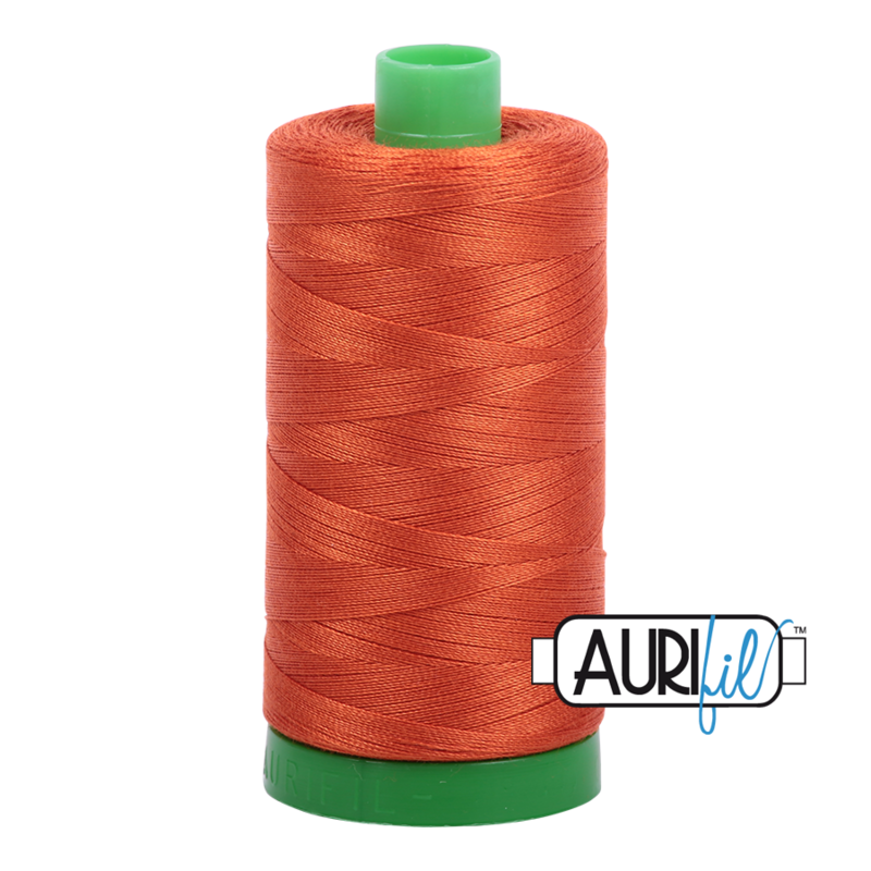 Col. #2240 Rusty Orange - Aurifil 40 Weight Col. #2240 Rusty Orange - Aurifil 40 Weight