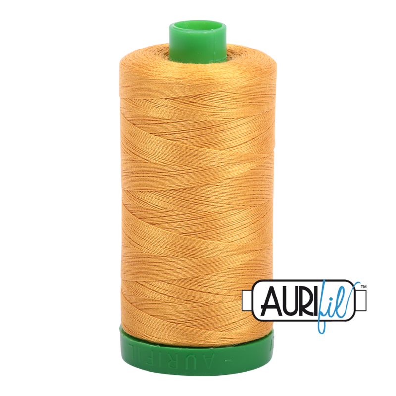 Col. #2140 Orange Mustard - Aurifil 40 Weight Col. #2140 Orange Mustard - Aurifil 40 Weight