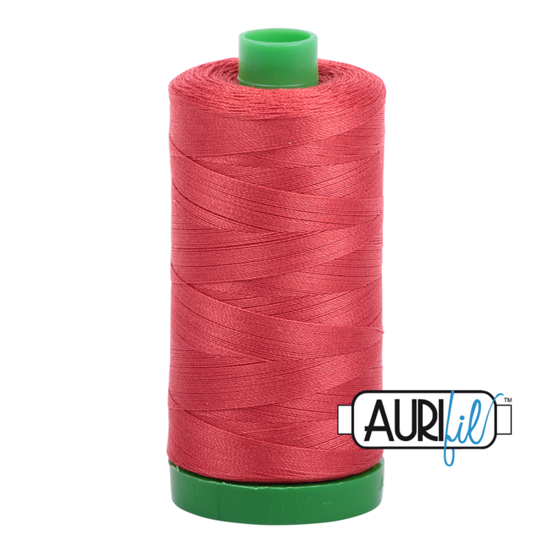 Col. #2255 Dark Red Orange - Aurifil 40 Weight Col. #2255 Dark Red Orange - Aurifil 40 Weight
