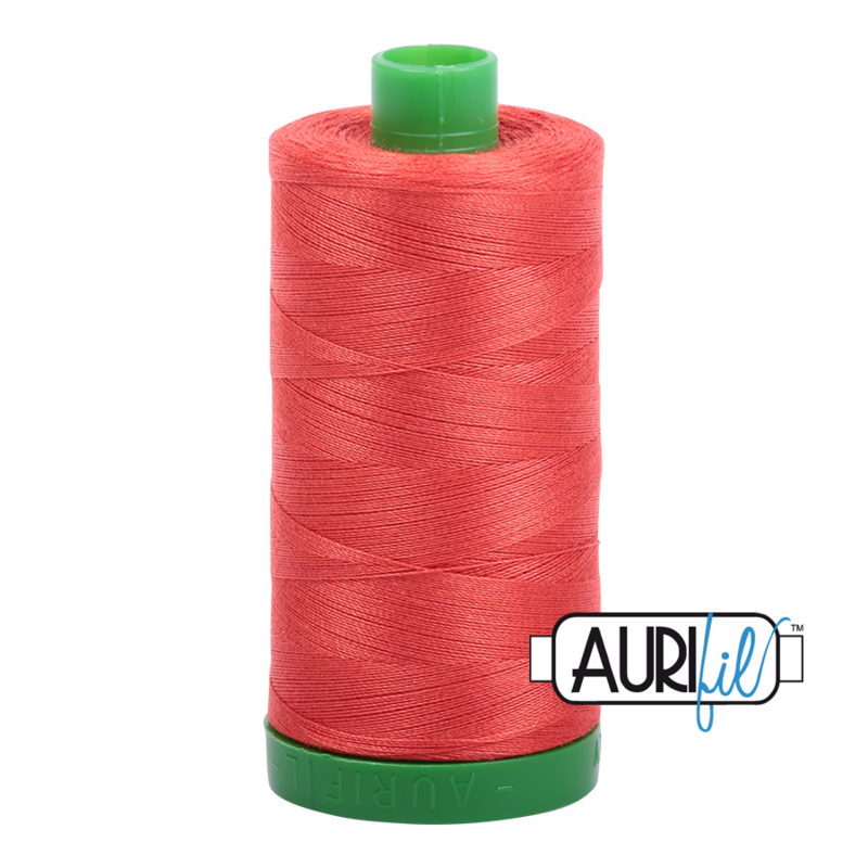 Col. #2277 Light Red Orange - Aurifil 40 Weight Col. #2277 Light Red Orange - Aurifil 40 Weight