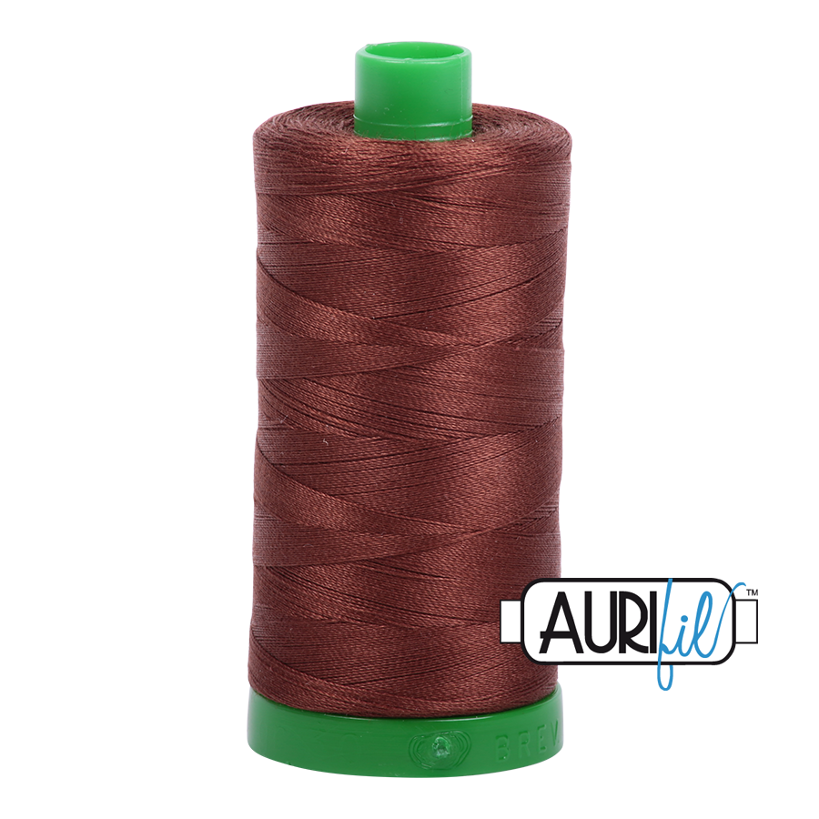 Col. #2360 Chocolate - Aurifil 40 Weight