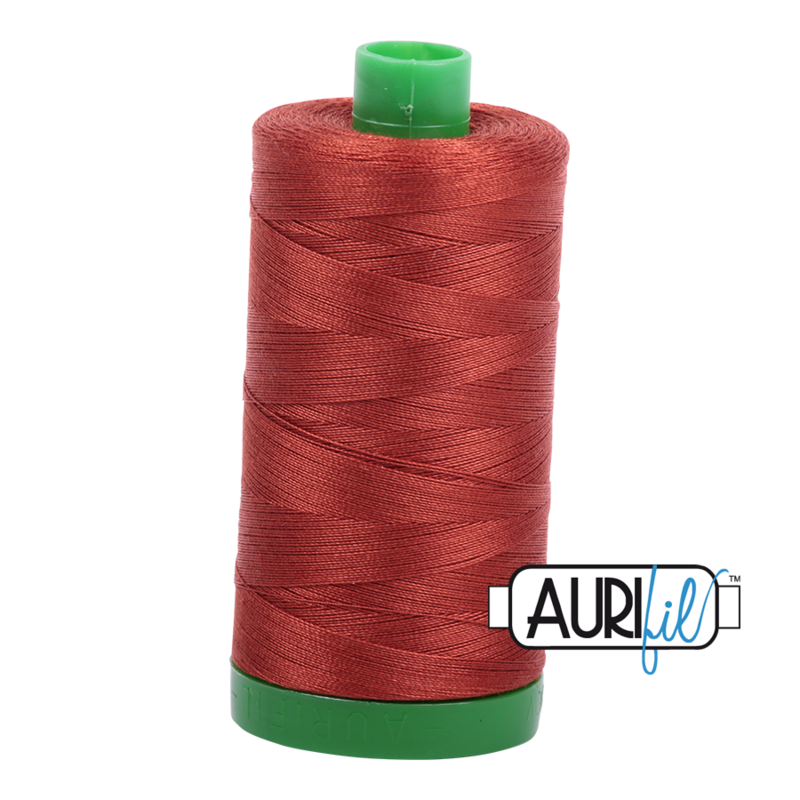 Col. #2385 Terracotta - Aurifil 40 Weight Col. #2385 Terracotta - Aurifil 40 Weight
