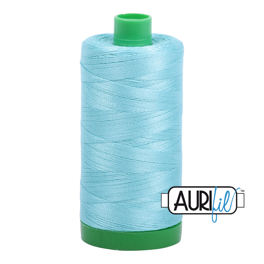 Col. #5006 Light Turquoise - Aurifil 40 Weight