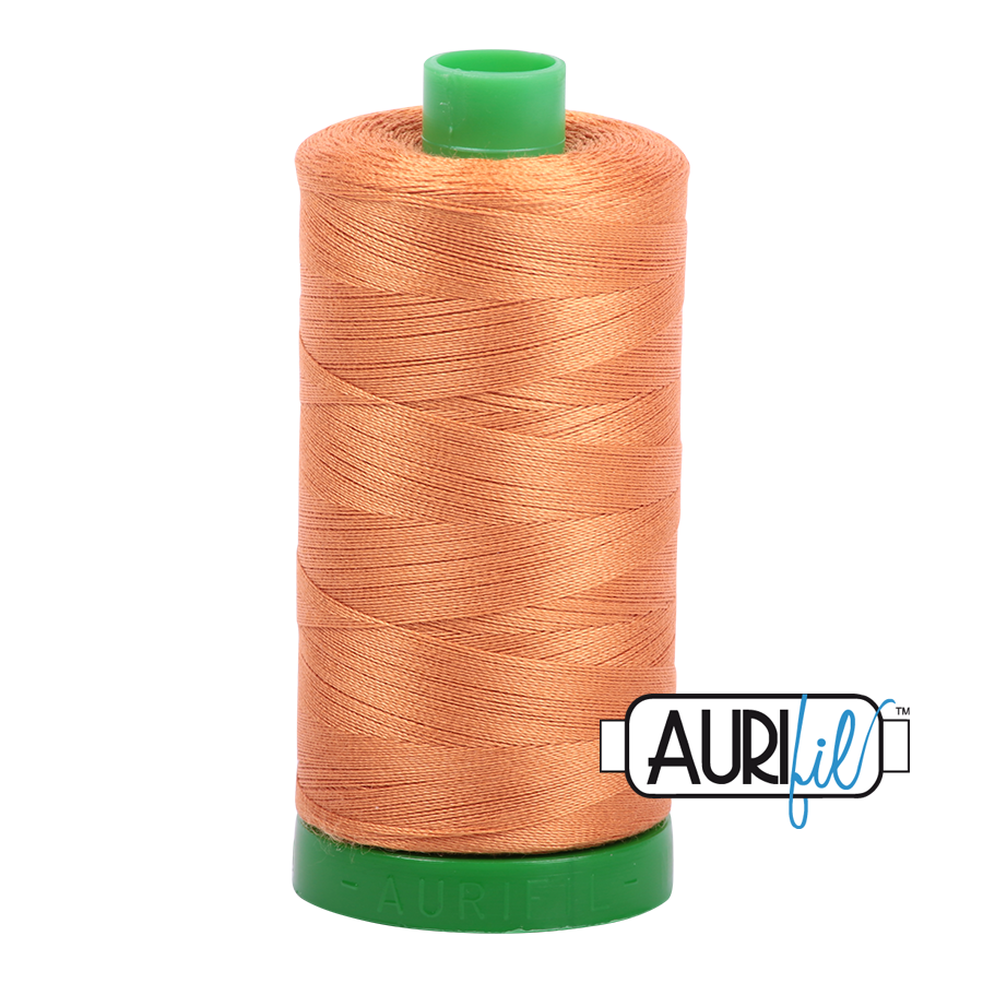 Col. #5009 Medium Orange - Aurifil 40 Weight