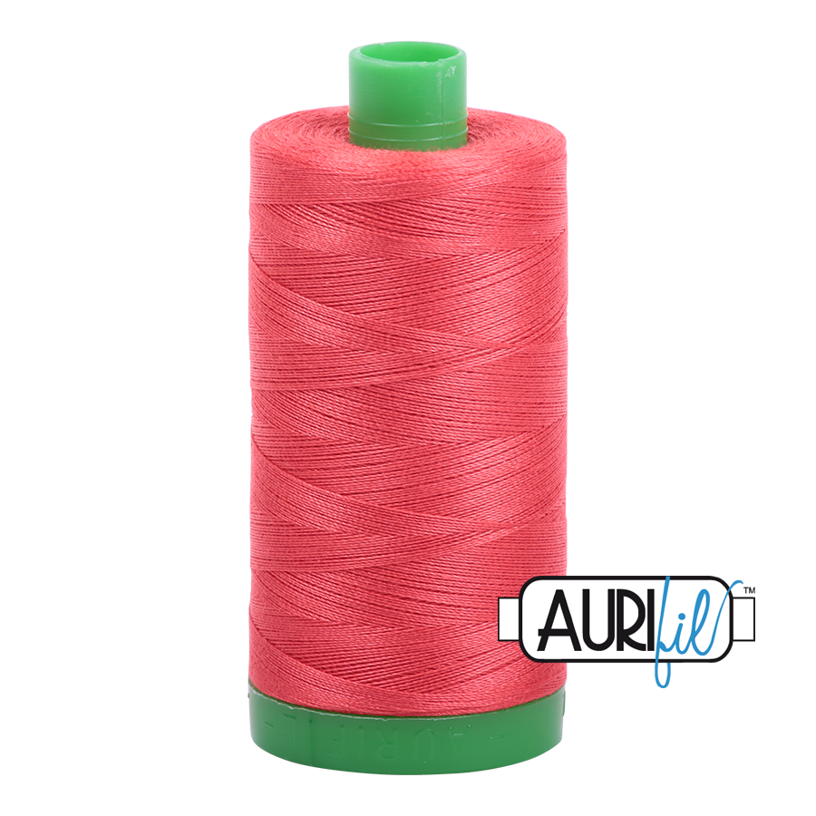 Col. #5002 Medium Red - Aurifil 40 Weight