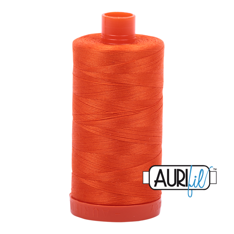 Col. #1104 Neon Orange - Aurifil 50 Weight Col. #1104 Neon Orange - Aurifil 50 Weight