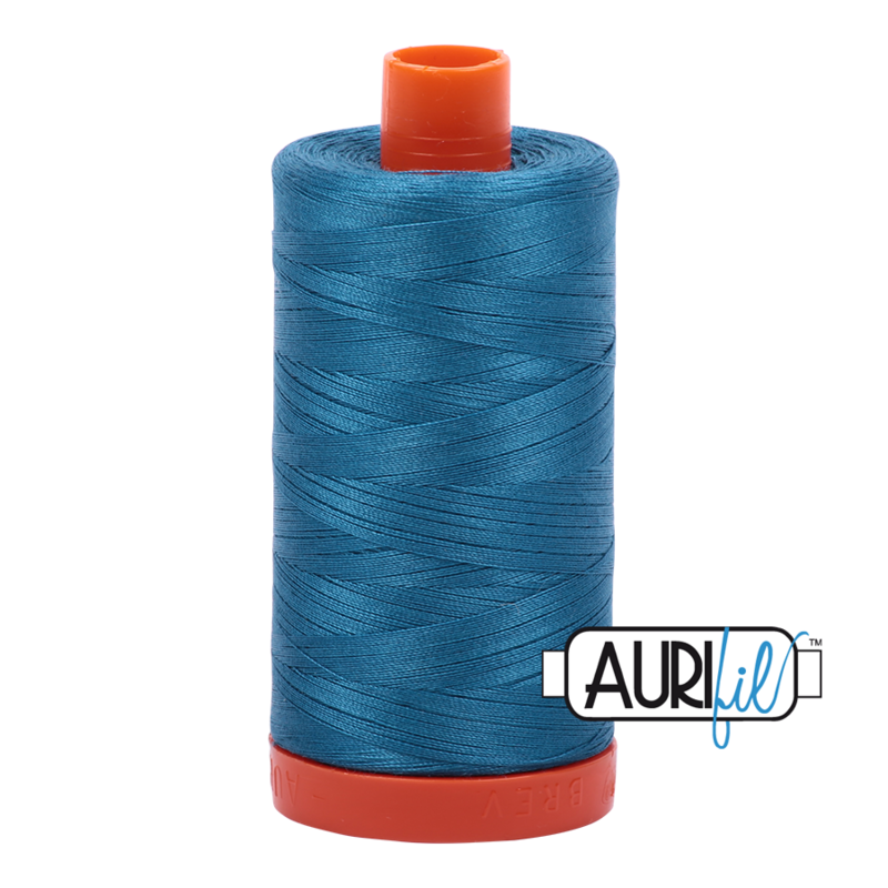 Col. #1125 Medium Teal - Aurifil 50 Weight Col. #1125 Medium Teal - Aurifil 50 Weight