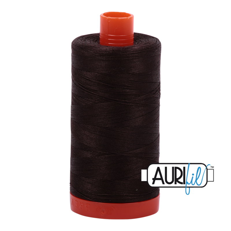 Col. #1130 Very Dark Bark - Aurifil 50 Weight Col. #1130 Very Dark Bark - Aurifil 50 Weight