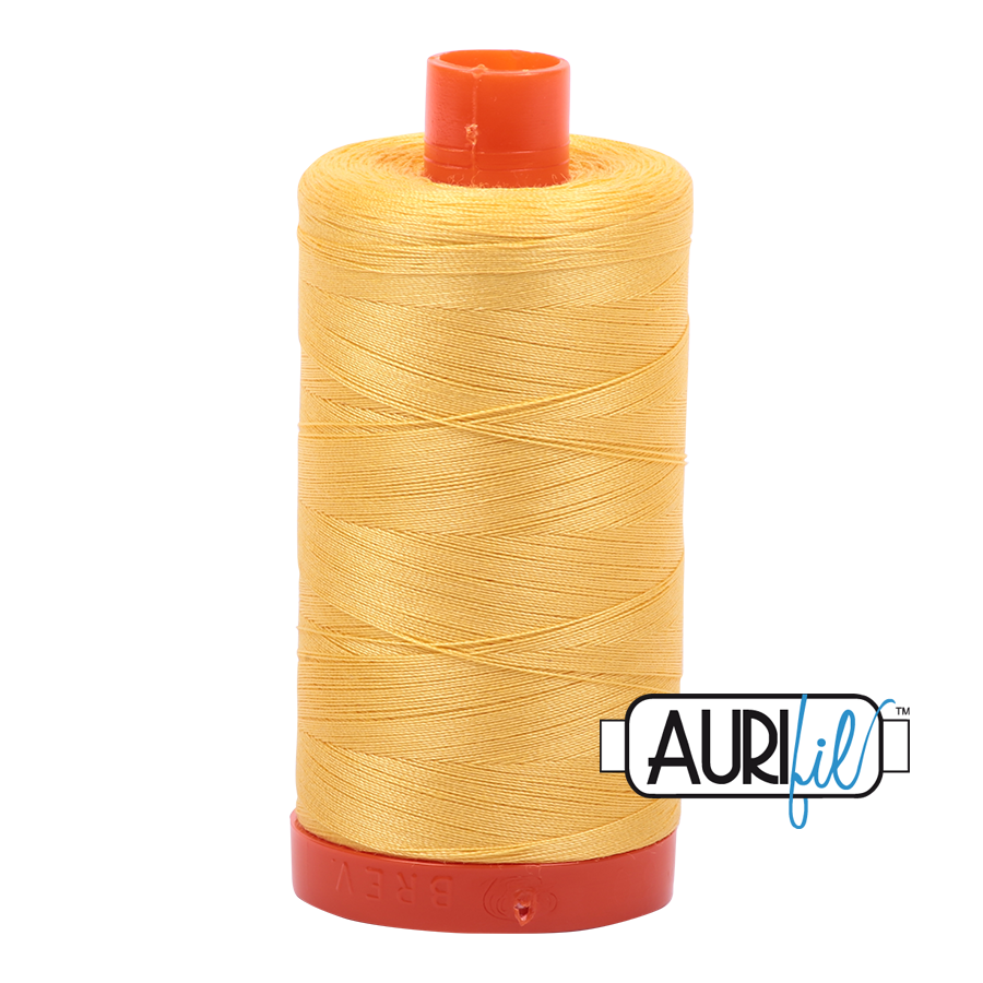 Col. #1135 Pale Yellow - Aurifil 50 Weight