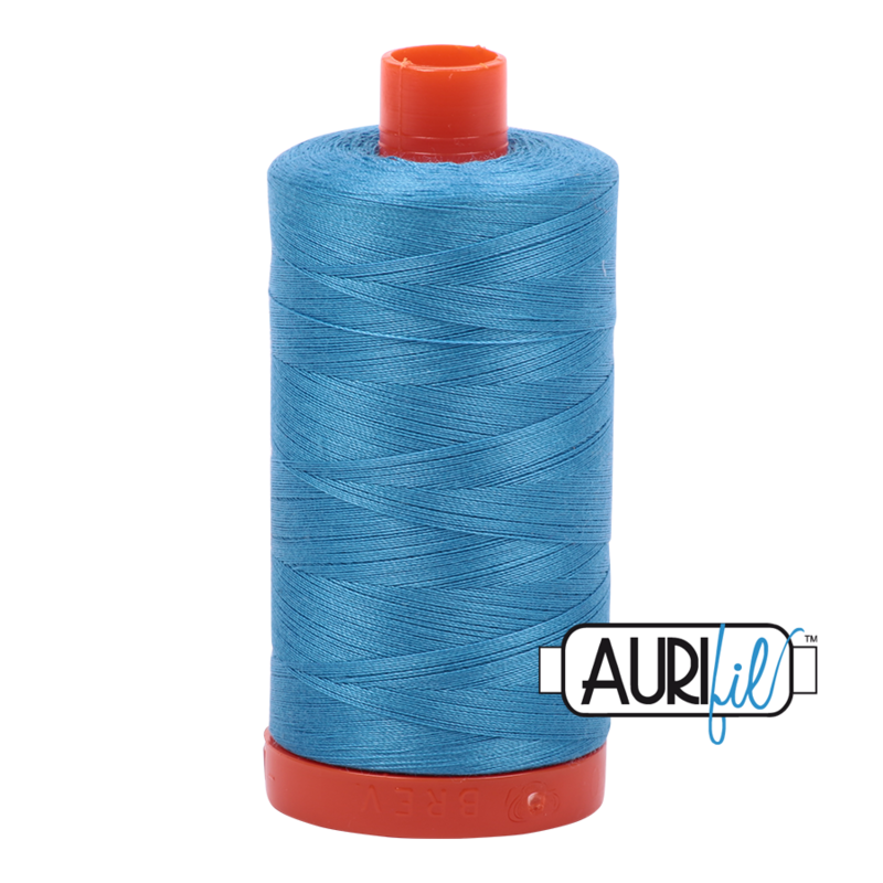 Col. #1320 Bright Teal - Aurifil 50 Weight Col. #1320 Bright Teal - Aurifil 50 Weight