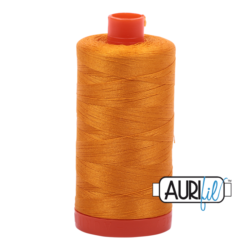 Col. #2145 Yellow Orange - Aurifil 50 Weight Col. #2145 Yellow Orange - Aurifil 50 Weight