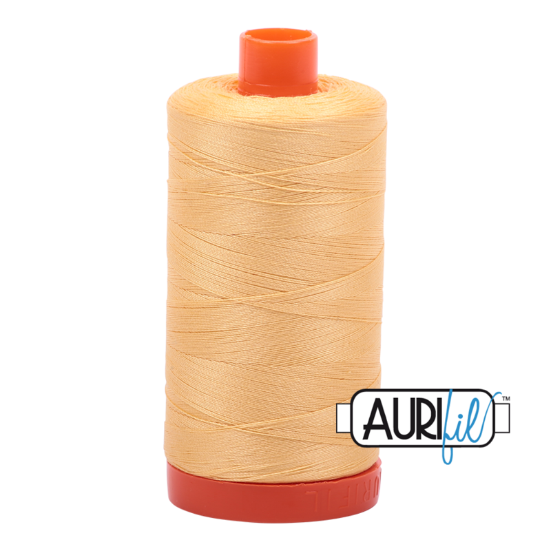 Col. #2130 Medium Butter - Aurifil 50 Weight Col. #2130 Medium Butter - Aurifil 50 Weight