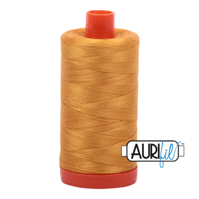 Col. #2140 Orange Mustard - Aurifil 50 Weight