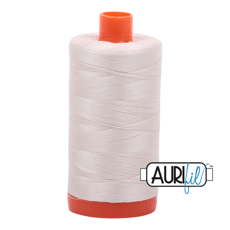 Col. #2309 Silver White - Aurifil 50 Weight Col. #2309 Silver White - Aurifil 50 Weight