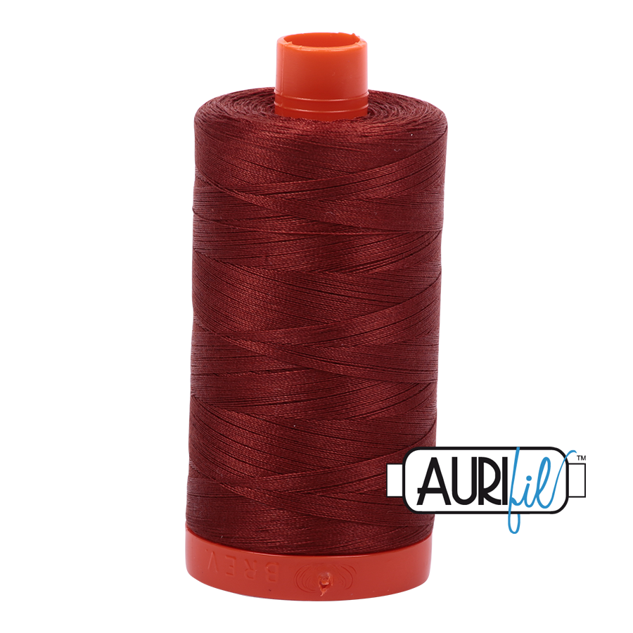 Col. #2355 Rust - Aurifil 50 Weight, Thread Length: 1300M spool