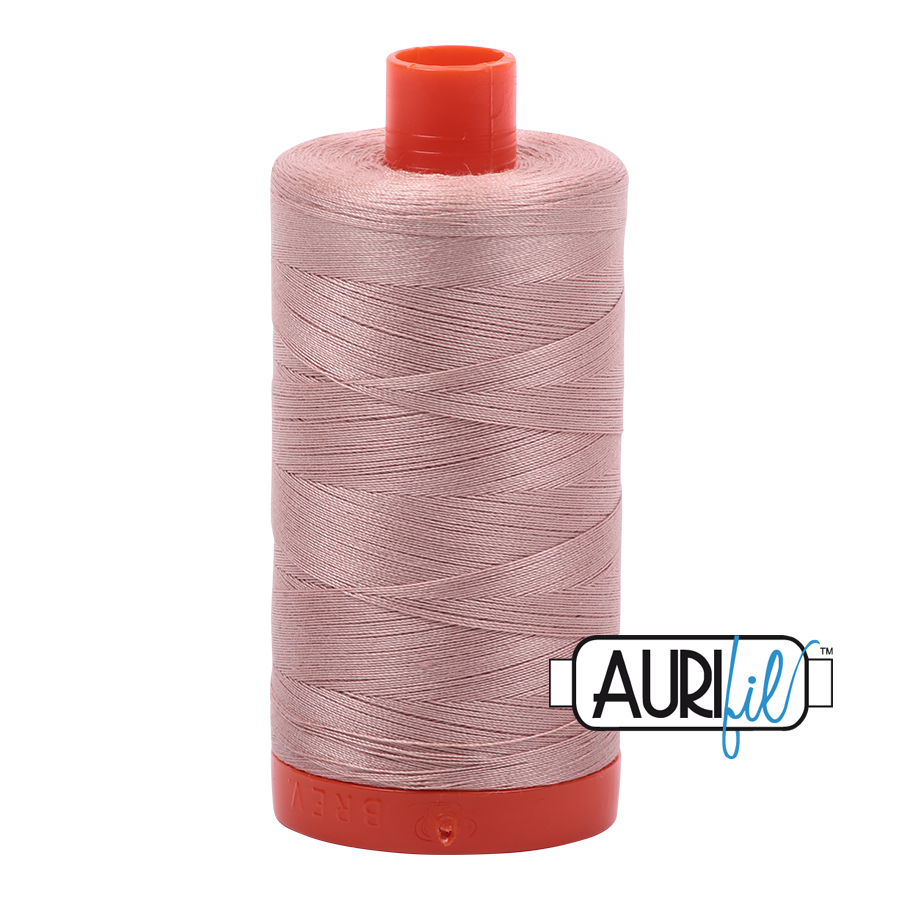 Col. #2375 Antique Blush - Aurifil 50 Weight, Thread Length: 1300M spool