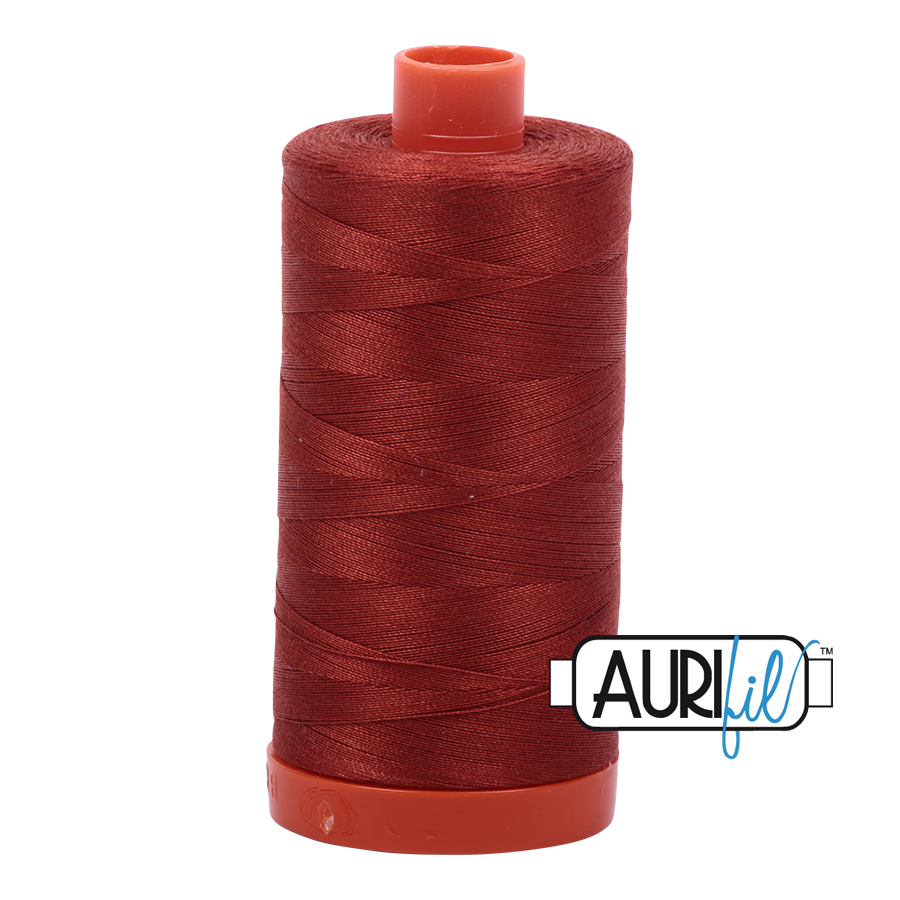 Col. #2385 Terracotta - Aurifil 50 Weight, Thread Length: 1300M spool