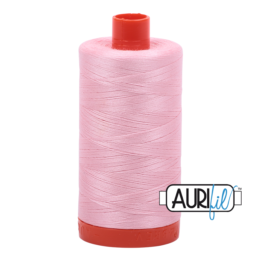 Col. #2423 Baby Pink - Aurifil 50 Weight, Thread Length: 1300M spool