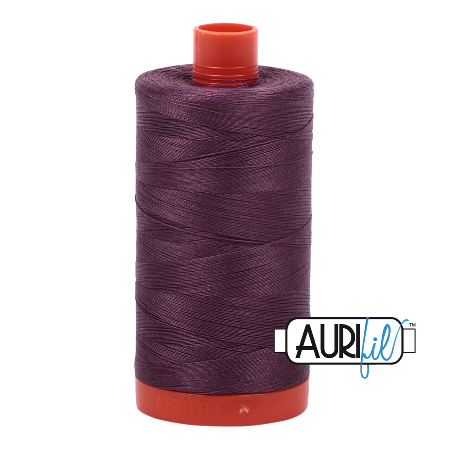 Col. #2568 Mulberry - Aurifil 50 Weight, Thread Length: 1300M spool