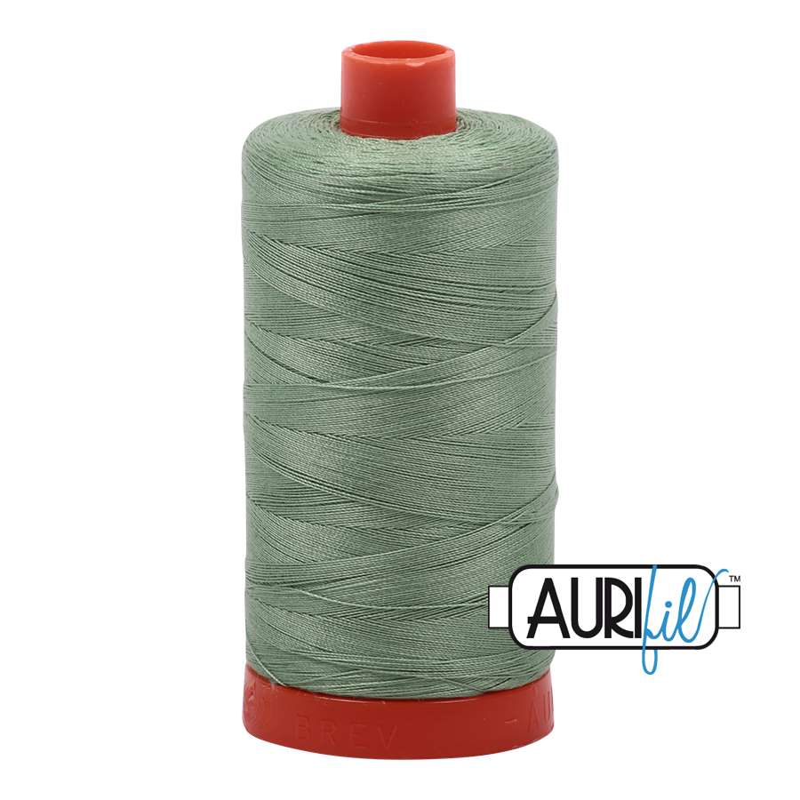Col. #2840 Loden Green - Aurifil 50 Weight, Thread Length: 1300M spool