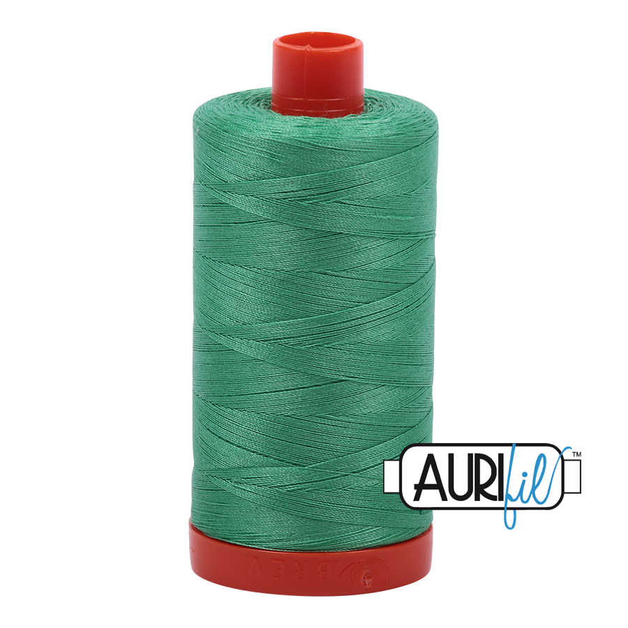 Col. #2860 Light Emerald - Aurifil 50 Weight, Thread Length: 1300M spool