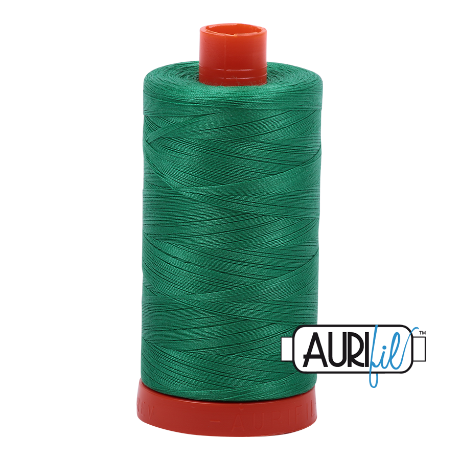 Col. #2865 Emerald - Aurifil 50 Weight, Thread Length: 1300M spool