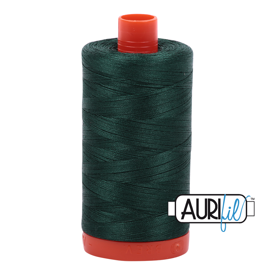 Col. #2885 Medium Spruce - Aurifil 50 Weight, Thread Length: 1300M spool
