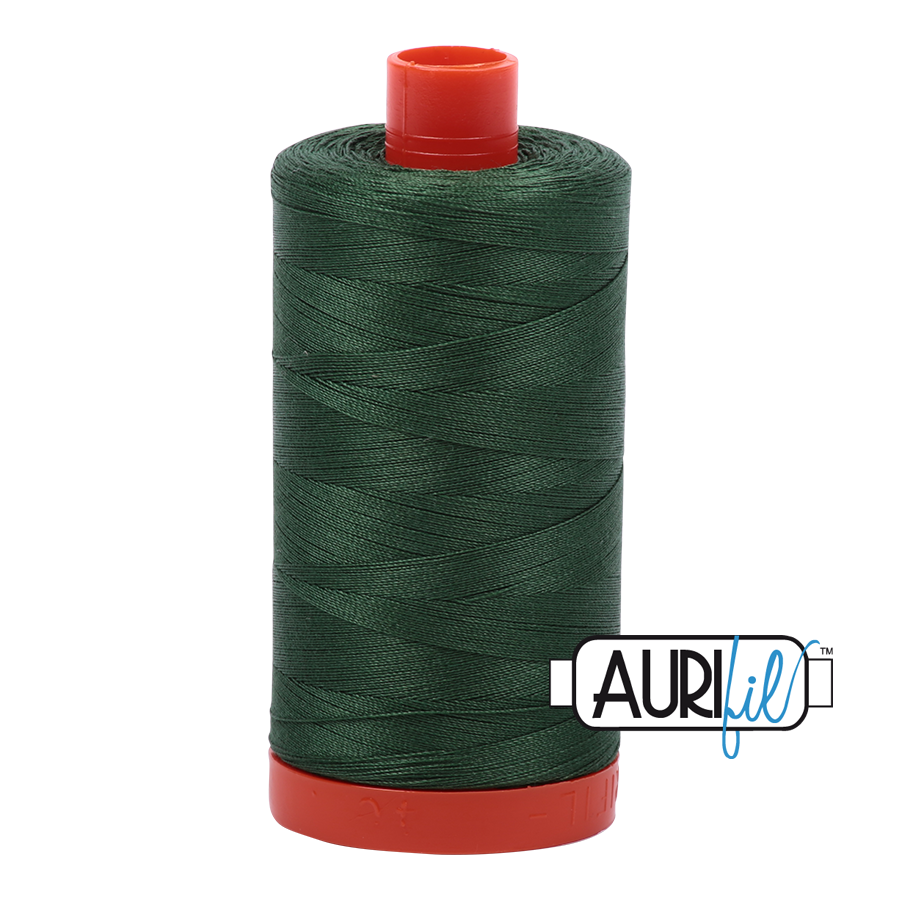 Col. #2892 Pine - Aurifil 50 Weight, Thread Length: 1300M spool