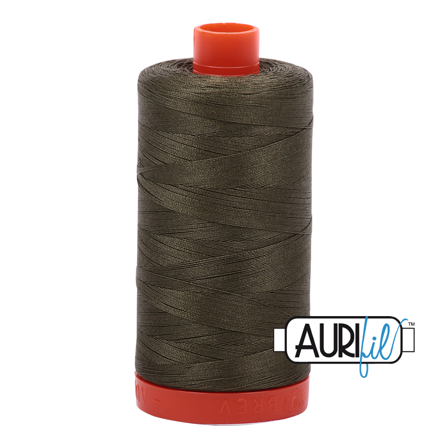 Col. #2905 Army Green - Aurifil 50 Weight