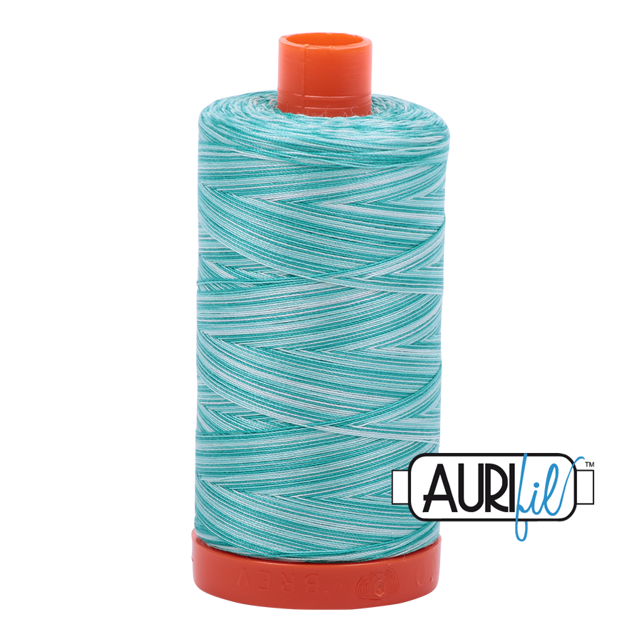 Col. #4654 Turquoise Foam - Aurifil 50 Weight, Thread Length: 1300M spool
