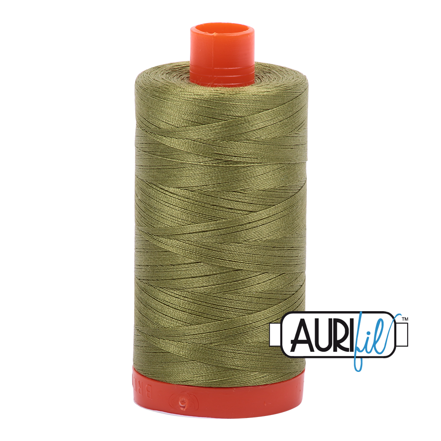 Col. #5016 Olive Green - Aurifil 50 Weight