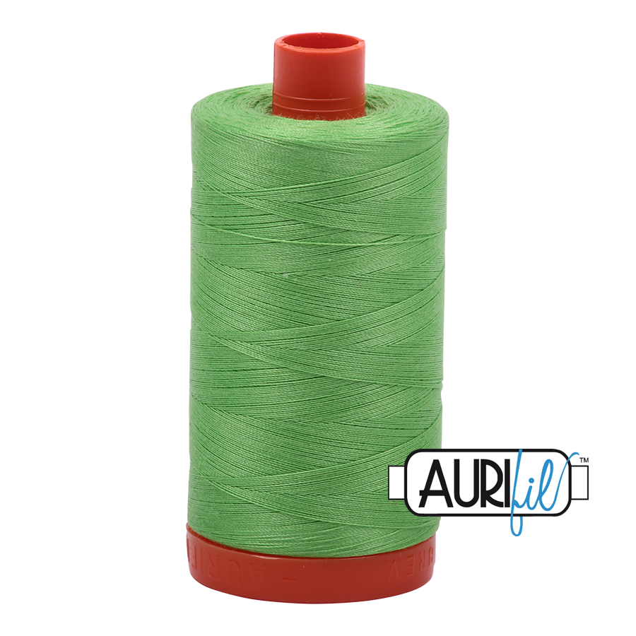 Col. #6737 Shamrock Green - Aurifil 50 Weight, Thread Length: 1300M spool
