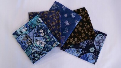 Feline Frenzy Blue Quarter Bundle Feline Frenzy Blue Quarter Bundle
