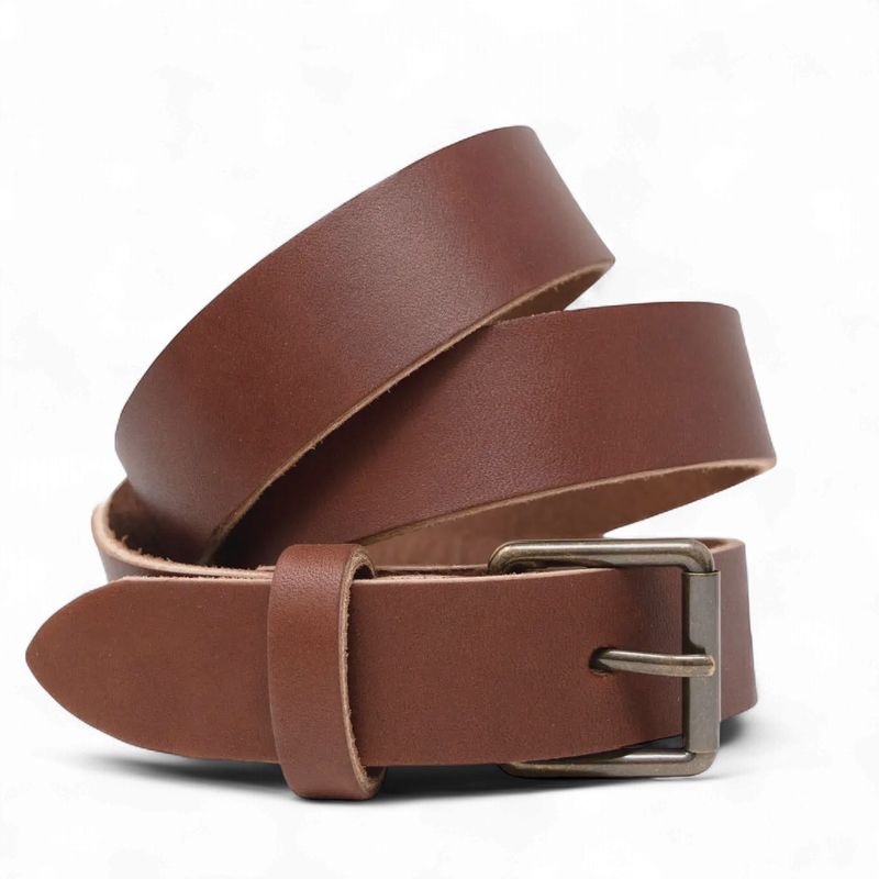 BELT-FULL GRAIN LEATHER BROWN N2652