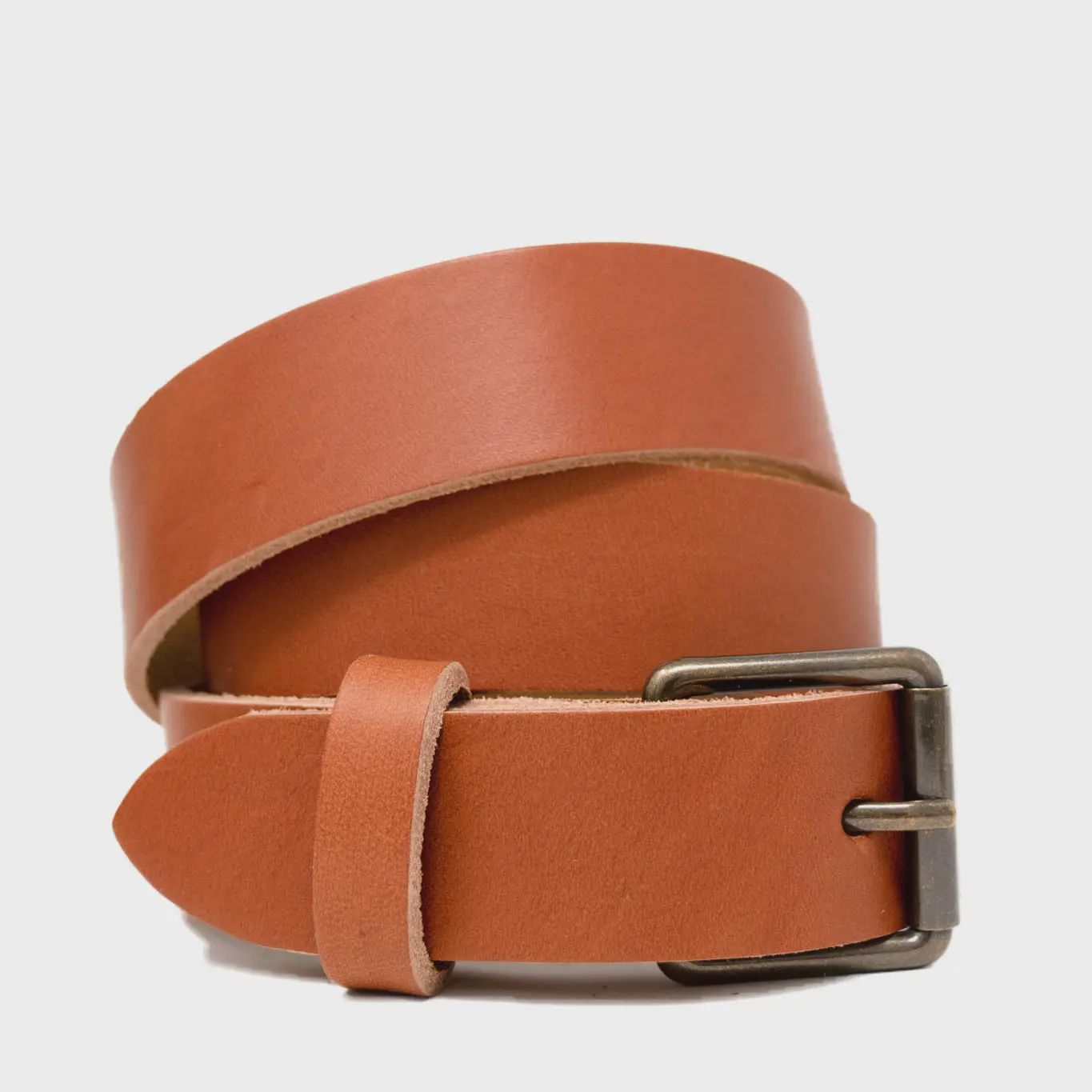 BELT-FULL GRAIN LEATHER-TAN N2652
